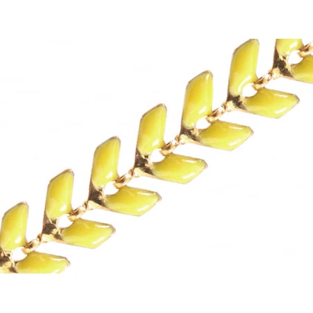 Acheter Chaîne épi émaillée - jaune moutarde - 2,39 € en ligne sur La Petite Epicerie - Loisirs créatifs