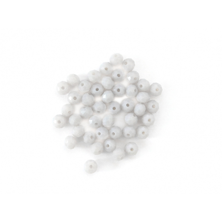 Acheter Lot de 50 perles à facettes en verre 4x6 mm - taupe clair - 1,59 € en ligne sur La Petite Epicerie - Loisirs créatifs