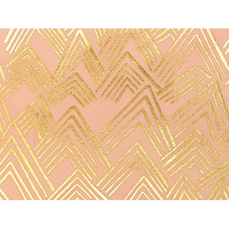 Acheter Tissu coton Montagnes - rose et doré - 2,19 € en ligne sur La Petite Epicerie - Loisirs créatifs