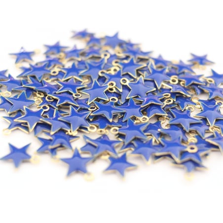 Acheter Breloque étoile émaillée - bleu royal - 0,59 € en ligne sur La Petite Epicerie - Loisirs créatifs