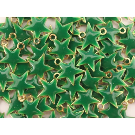 Acheter Breloque étoile émaillée - vert - 0,59 € en ligne sur La Petite Epicerie - Loisirs créatifs