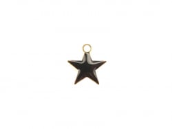 Acheter Breloque étoile émaillée - noir - 0,59 € en ligne sur La Petite Epicerie - Loisirs créatifs