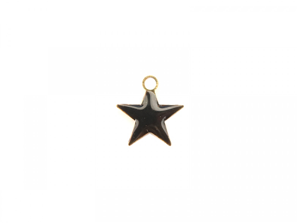 Acheter Breloque étoile émaillée - noir - 0,59 € en ligne sur La Petite Epicerie - Loisirs créatifs