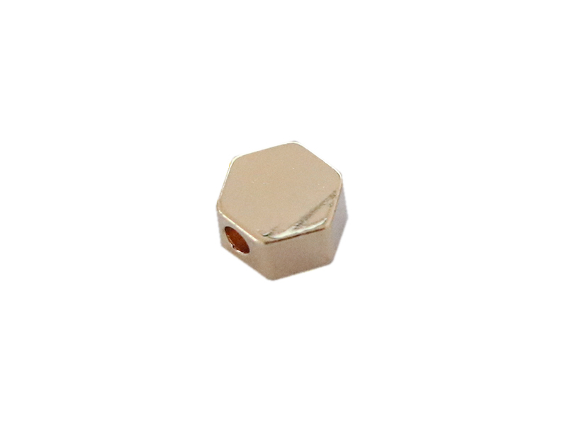 Acheter Perle hexagone - dorée à l'or fin 18K - 0,49 € en ligne sur La Petite Epicerie - Loisirs créatifs