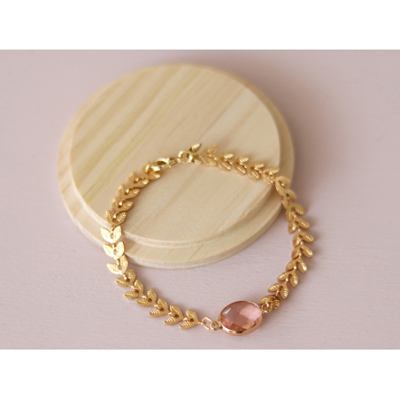 Acheter Bracelet Marion rose - Kit bijoux précieux dorés à l'or fin - 13,90 € en ligne sur La Petite Epicerie - Loisirs créatifs