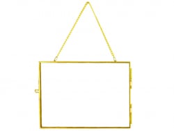 Acheter Cadre photo métal doré façon herbier à suspendre - rectangle - 11,49 € en ligne sur La Petite Epicerie - Loisirs créa...