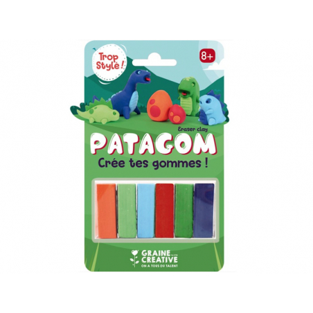 Acheter Patagom - blister de 6 pains Dinosaures - 9,99 € en ligne sur La Petite Epicerie - Loisirs créatifs