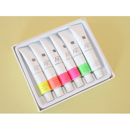 Acheter Set de 6 tubes de peinture acrylique - néon - 6,49 € en ligne sur La Petite Epicerie - Loisirs créatifs