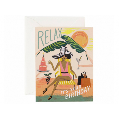 Acheter Carte d'anniversaire - Relax - 4,99 € en ligne sur La Petite Epicerie - Loisirs créatifs