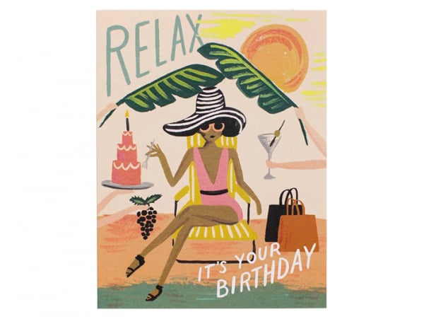 Acheter Carte d'anniversaire - Relax - 4,99 € en ligne sur La Petite Epicerie - Loisirs créatifs