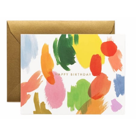Acheter Carte d'anniversaire - Palette artistique - 4,60 € en ligne sur La Petite Epicerie - Loisirs créatifs