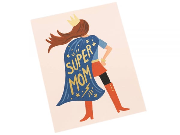 Acheter Carte Fêtes des mères - Super Maman - 4,60 € en ligne sur La Petite Epicerie - Loisirs créatifs