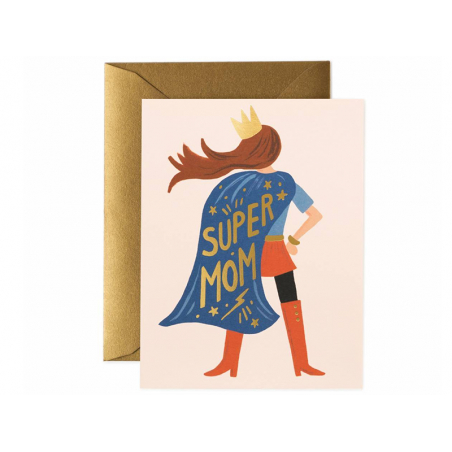 Acheter Carte Fêtes des mères - Super Maman - 4,60 € en ligne sur La Petite Epicerie - Loisirs créatifs