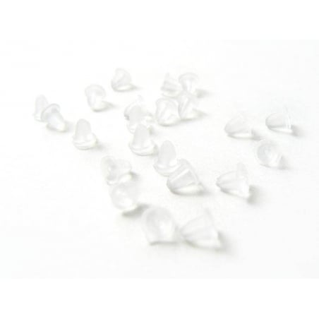 Acheter 10 Paires de fermoirs pour bijoux d'oreilles - silicone - 0,69 € en ligne sur La Petite Epicerie - Loisirs créatifs