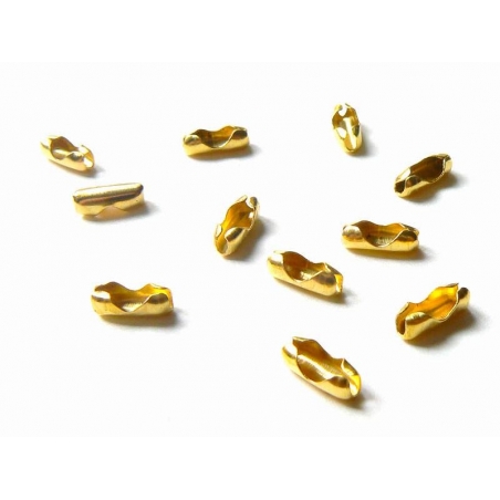 Acheter 10 fermoirs pour chaine bille 2,4mm doré - Taille M - 1,89 € en ligne sur La Petite Epicerie - Loisirs créatifs