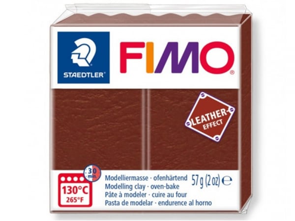 Acheter Pâte Fimo LEATHER EFFECT - Noisette 779 - 2,19 € en ligne sur La Petite Epicerie - Loisirs créatifs