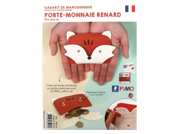 Acheter Gabarit pour Fimo LEATHER EFFECT - Porte-monnaie renard - 3,99 € en ligne sur La Petite Epicerie - Loisirs créatifs