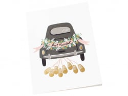 Acheter Carte Mariage - Just Married - 4,99 € en ligne sur La Petite Epicerie - Loisirs créatifs