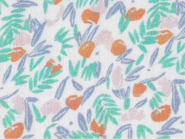 Acheter Tissu viscose Cousette Jungle de fleurs - Abricot - 1,99 € en ligne sur La Petite Epicerie - Loisirs créatifs