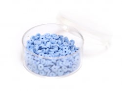 Acheter Boite de perles rondelles heishi 3 mm - bleu pastel - 1,99 € en ligne sur La Petite Epicerie - Loisirs créatifs