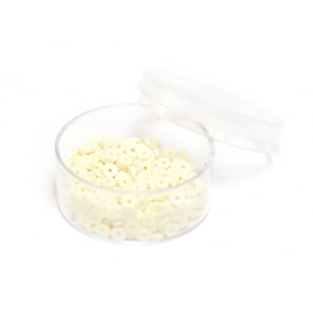 Acheter Boite de perles rondelles heishi 3 mm - ivoire - 1,99 € en ligne sur La Petite Epicerie - Loisirs créatifs