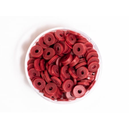 Acheter Boite de perles rondelles heishi 6 mm - rouge marsala - 2,59 € en ligne sur La Petite Epicerie - Loisirs créatifs