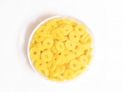 Acheter Boite de perles rondelles heishi 6 mm - jaune - 1,99 € en ligne sur La Petite Epicerie - Loisirs créatifs