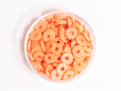Acheter Boite de perles rondelles heishi 6 mm - orange corail - 2,59 € en ligne sur La Petite Epicerie - Loisirs créatifs
