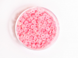 Acheter Boite de perles rondelles heishi 3 mm - rose pastel - 1,99 € en ligne sur La Petite Epicerie - Loisirs créatifs