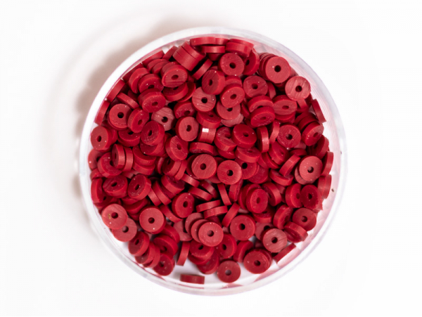 Acheter Boite de perles rondelles heishi 3 mm - rouge marsala - 2,59 € en ligne sur La Petite Epicerie - Loisirs créatifs