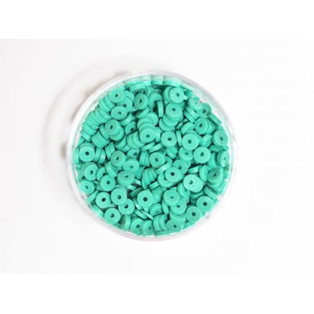 Acheter Boite de perles rondelles heishi 3 mm - vert emeraude - 1,99 € en ligne sur La Petite Epicerie - Loisirs créatifs