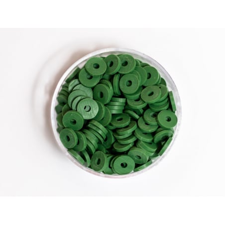 Acheter Boite de perles rondelles heishi 6 mm - vert végétal - 1,99 € en ligne sur La Petite Epicerie - Loisirs créatifs