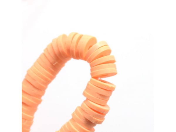 Acheter Boite de perles rondelles heishi 6 mm - orange abricot - 2,59 € en ligne sur La Petite Epicerie - Loisirs créatifs