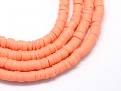 Acheter Boite de perles rondelles heishi 6 mm - orange corail - 2,59 € en ligne sur La Petite Epicerie - Loisirs créatifs