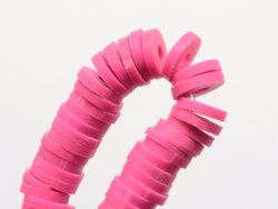 Acheter Boite de perles rondelles heishi 6 mm - rose camélia - 2,59 € en ligne sur La Petite Epicerie - Loisirs créatifs