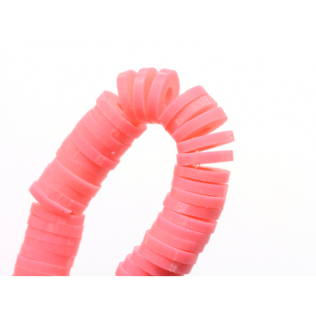 Acheter Boite de perles rondelles heishi 6 mm - rose corail - 1,99 € en ligne sur La Petite Epicerie - Loisirs créatifs
