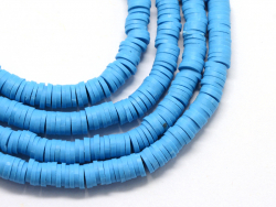 Acheter Boite de perles rondelles heishi 6 mm - bleu céruléen - 2,59 € en ligne sur La Petite Epicerie - Loisirs créatifs
