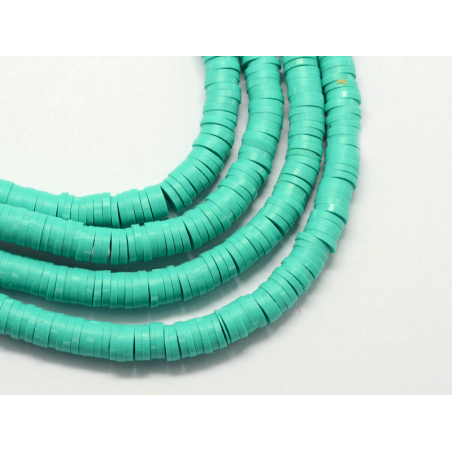 Acheter Boite de perles rondelles heishi 6 mm - turquoise - 1,99 € en ligne sur La Petite Epicerie - Loisirs créatifs