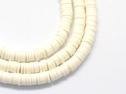 Acheter Boite de perles rondelles heishi 6 mm - blanc - 1,99 € en ligne sur La Petite Epicerie - Loisirs créatifs
