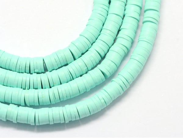 Acheter Boite de perles rondelles heishi 6 mm - bleu / vert d'eau - 2,59 € en ligne sur La Petite Epicerie - Loisirs créatifs