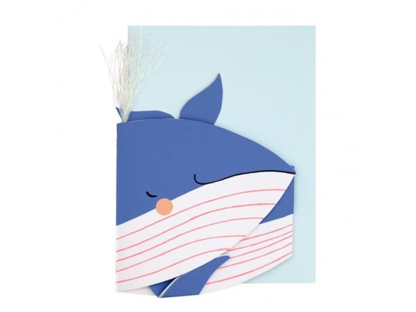 Acheter Carte d'anniversaire à déplier - Baleine - 7,99 € en ligne sur La Petite Epicerie - Loisirs créatifs
