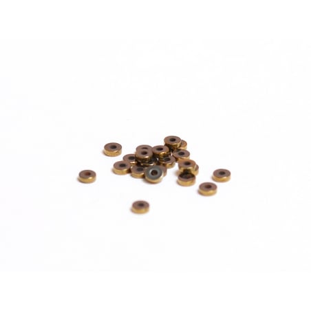 Acheter Boite de 20 perles rondelles dorées antiques heishi en hématite - 3 mm - 1,99 € en ligne sur La Petite Epicerie - Loi...