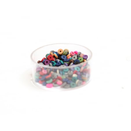 Acheter Boite de perles rondelles heishi 3 mm - mix de couleurs naturelles - 1,99 € en ligne sur La Petite Epicerie - Loisirs...