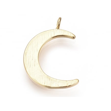 Acheter Pendentif lune - doré à l'or fin 24K - 1,61 € en ligne sur La Petite Epicerie - Loisirs créatifs