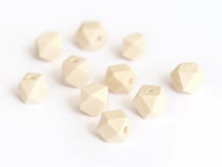 Acheter 10 perles en bois géométriques - 10 mm - 2,49 € en ligne sur La Petite Epicerie - Loisirs créatifs