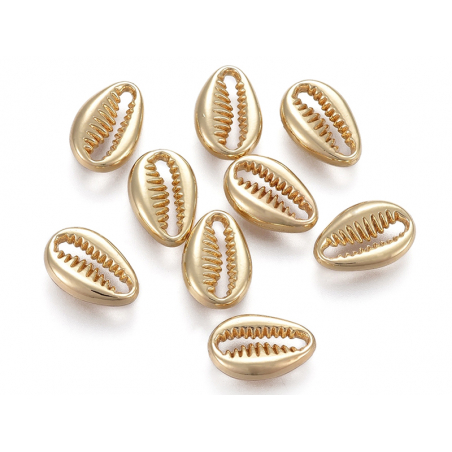 Acheter Pendentif coquillage petit cauri - doré à l'or fin 12 mm - 0,69 € en ligne sur La Petite Epicerie - Loisirs créatifs