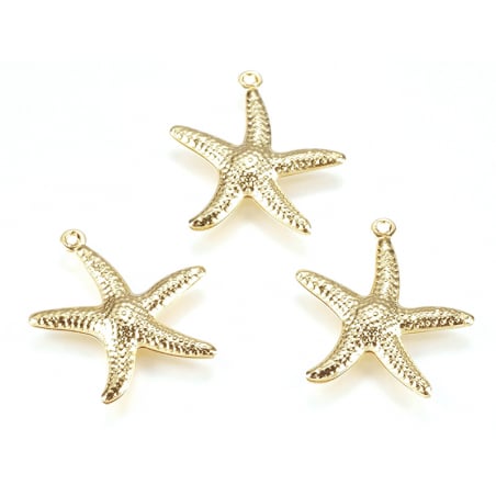 Acheter Breloque étoile de mer - doré - 20 mm - 0,99 € en ligne sur La Petite Epicerie - Loisirs créatifs