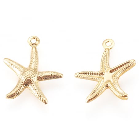 Acheter Breloque étoile de mer - doré - 15 mm - 0,79 € en ligne sur La Petite Epicerie - Loisirs créatifs