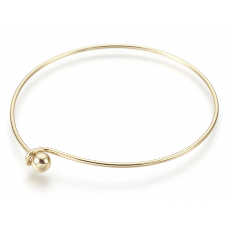 Acheter Support de bracelet rigide - bracelet torque / jonc - avec boule à dévisser - doré - 3,19 € en ligne sur La Petite Ep...