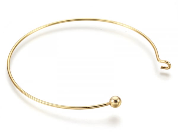 Acheter Support de bracelet rigide - bracelet torque / jonc - avec boule à dévisser - doré - 3,19 € en ligne sur La Petite Ep...